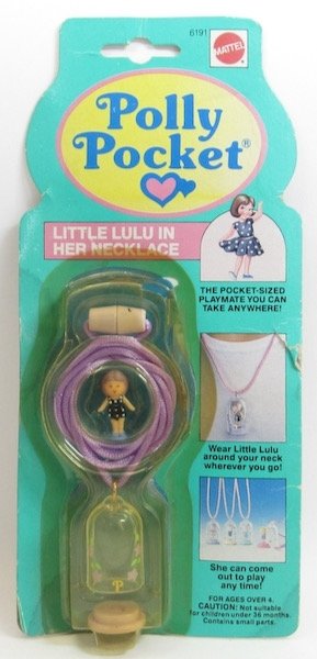 1990  Polly Pocket Vintage Little Lulu in her Necklace  Bluebird Toys (44559)