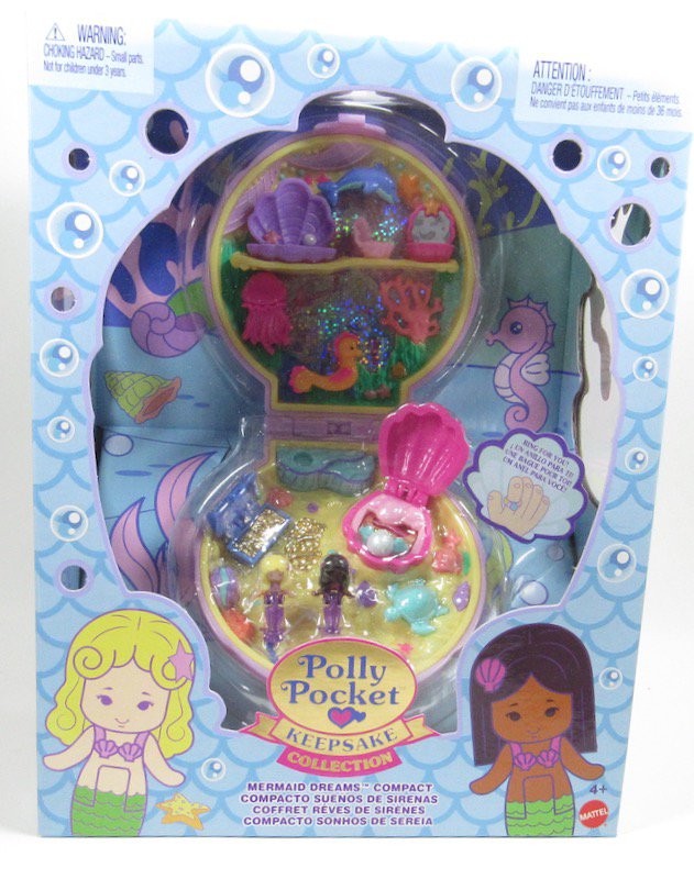 polly pocket keepsake collection ™ mermaid dreams ™ compact