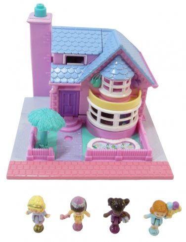 1993 Polly Pocket Vintage  Lot Light-up Bay Window House Bluebird Toys (47402)