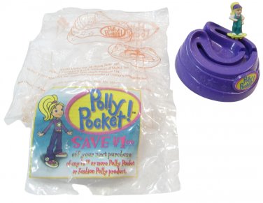 Polly Pocket 1999 Subway Sandwich Kid's Meal Toy - Skateboard Bluebird Toys (47530)