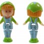 1990 Vintage Polly Pocket Doll Midge in her Necklace - Midge Bluebird Toys (48978)