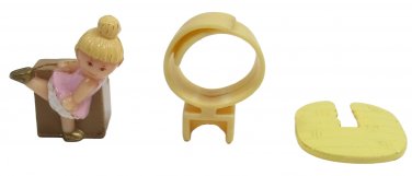 1991 Vintage Polly Pocket Rosie Learns Ballet Ring Bluebird Toys (45347)