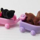 Polly Pocket Vintage 1993 L'il Pet Carts Bluebird Toys COMPLETE