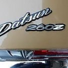 Datsun 260 Z 2 Piece Emblem Set In Metal for the Model 1974