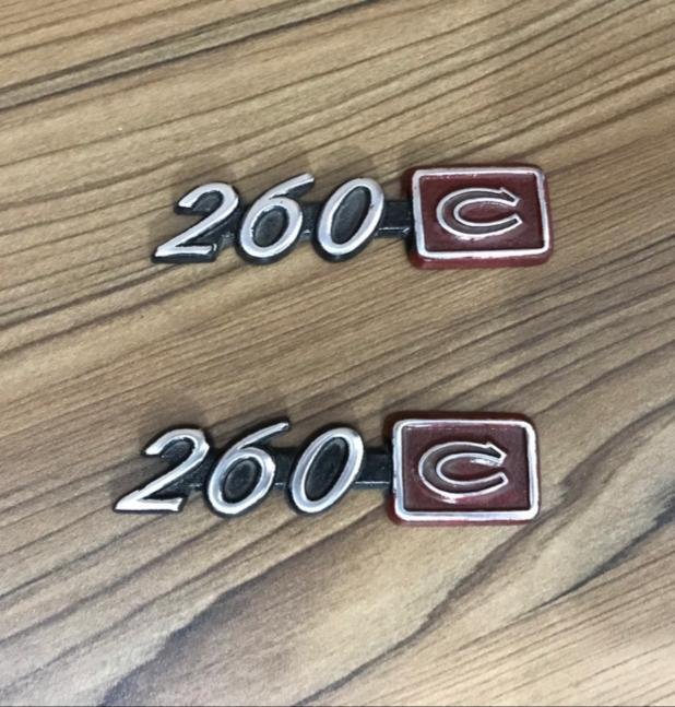Datsun 260C 2 Piece Emblem For the model 1980 for back fender