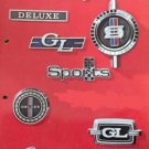 Datsun Deluxe and Sunny GL 9 Piece Emblem Set In Metal