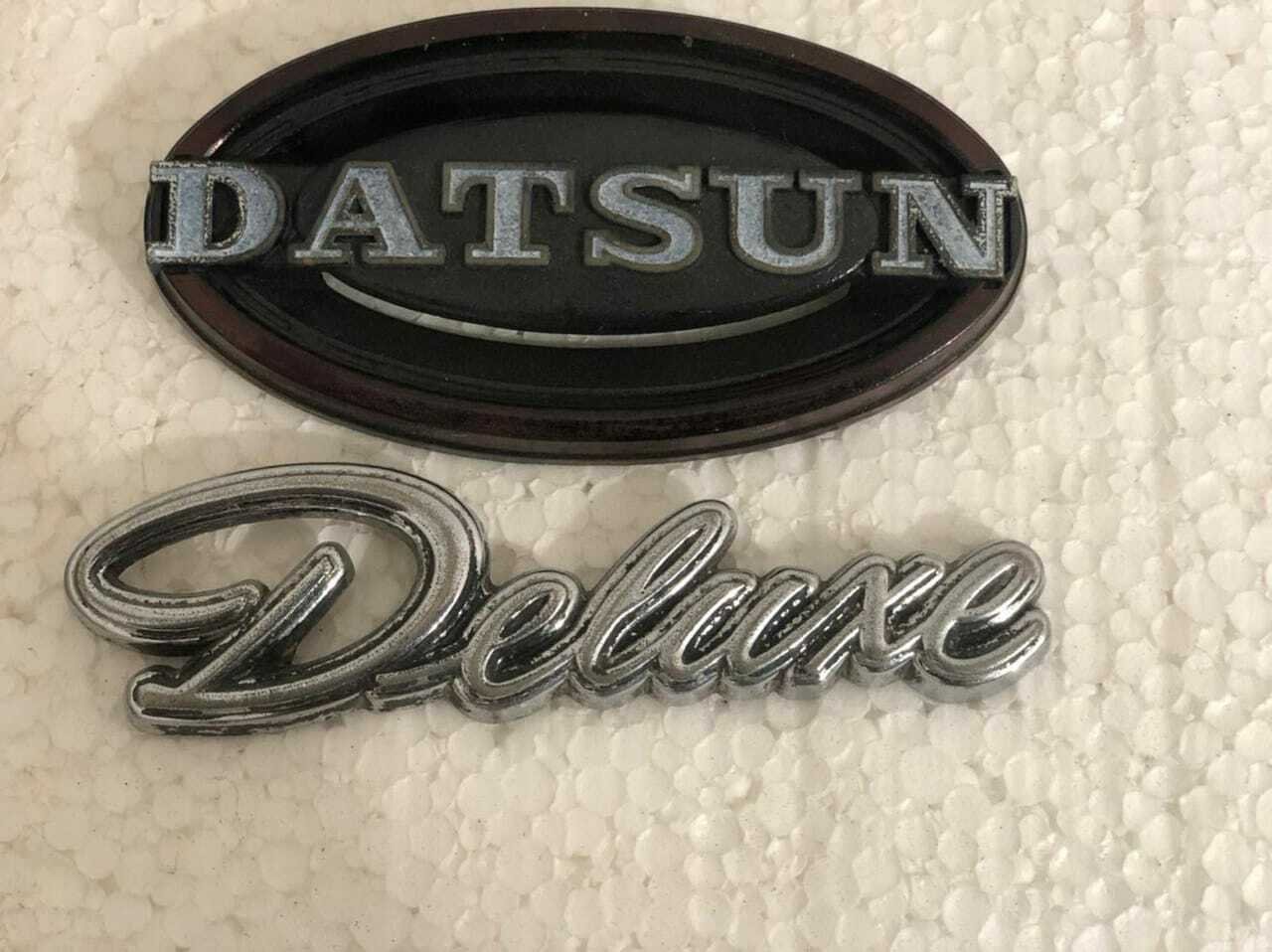 Datsun Deluxe Emblem 2 Piece Set