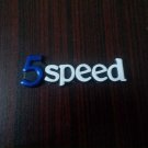 5 Speed Emblem In Blue