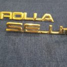 COROLLA And SE LIMITED Emblem In Gold Metal