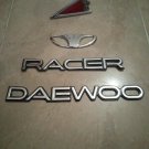 DAEWOO RACER Emblem In Plastic Pair of 4 Piece