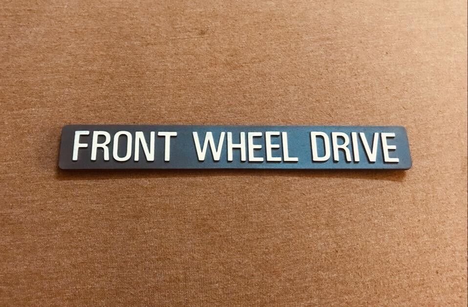 Front Wheel Drive Emblem