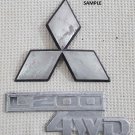 L200 4WD 3  Piece Emblem Set