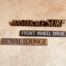 MASTER ACE SURF, Royal Lounge And Front Wheel Drive Emblem Set Of 3 Piece