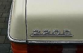 Mercedes 220D Emblem In Metal