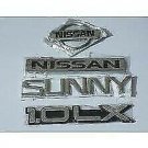 Nissan Sunny 1.0 monogram set of 4 Pieces Emblem