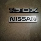Nissan With 1.3DX Emblem for 1986 Model Pair of 2 Piece