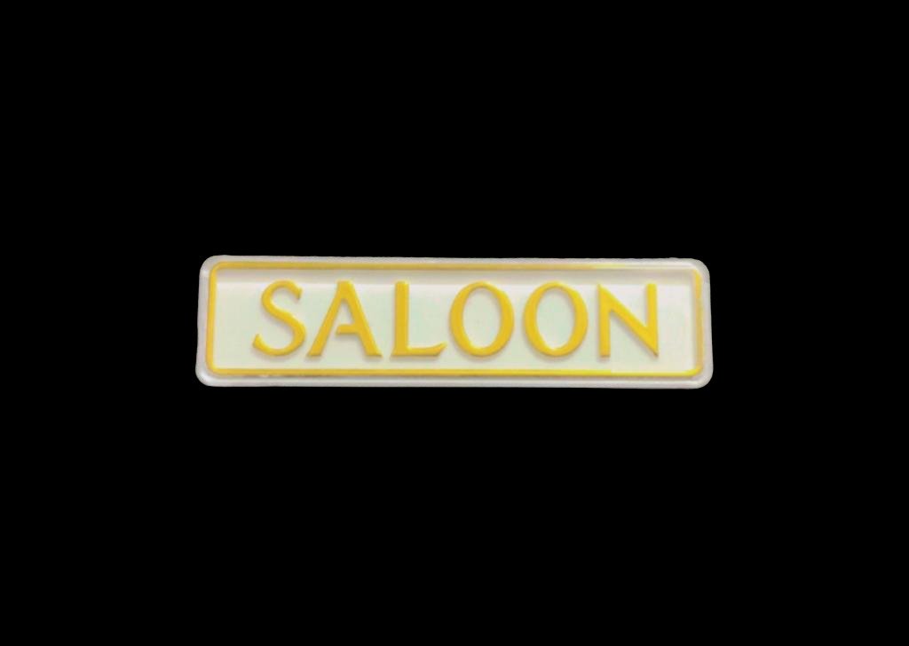 SALOON 1 PIECE FENDER EMBLEM
