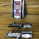 SUNNY Pickup Grille Emblem With Sunny Deluxe Side Emblem Set Of 3 Piece