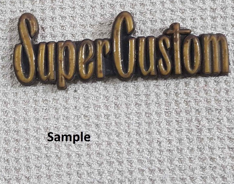 Super Custom Car Emblem In Metal