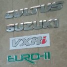 Suzuki Cultus 2 Piece Emblem with 2 Sticker of VXRi And EURO II set