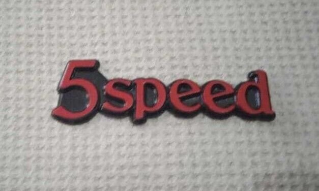 Toyota 5Speed For Mark II Emblem 1 Piece