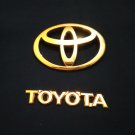 TOYOTA and Chrome Emblem Set For Toyota INDUS