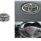 Toyota Corolla Steering Logo Emblem Chrome For 2009-2014