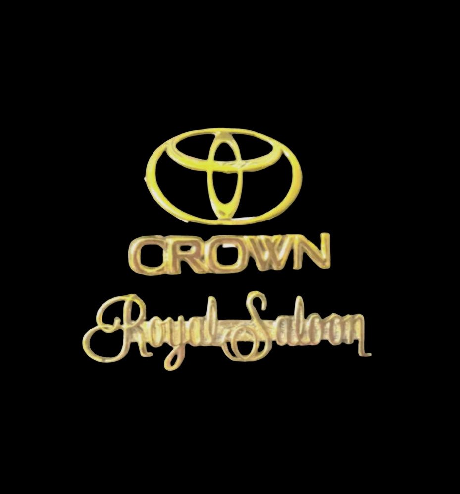 Toyota Crown 3 Piece Emblem