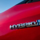 Toyota Hybrid Hatchback Car Emblem