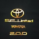 TOYOTA INDUS Full Set Emblem In Gold