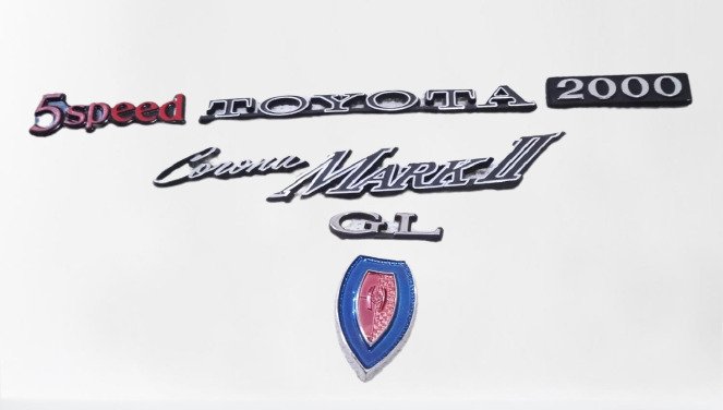 Toyota Mark II Emblem Set 7 Piece In Metal