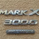 Toyota MARK X 300G 3 Piece Emblem Set In Metal