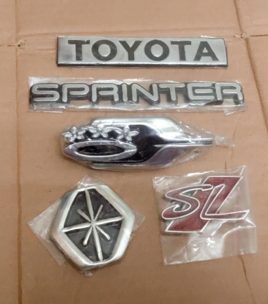 TOYOTA SPRINTER Emblems 5 Piece