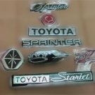 Toyota Starlet & Toyota Sprinter Emblems Pair of 8 Piece