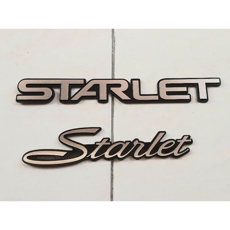 TOYOTA STARLET 2 PIECE EMBLEM