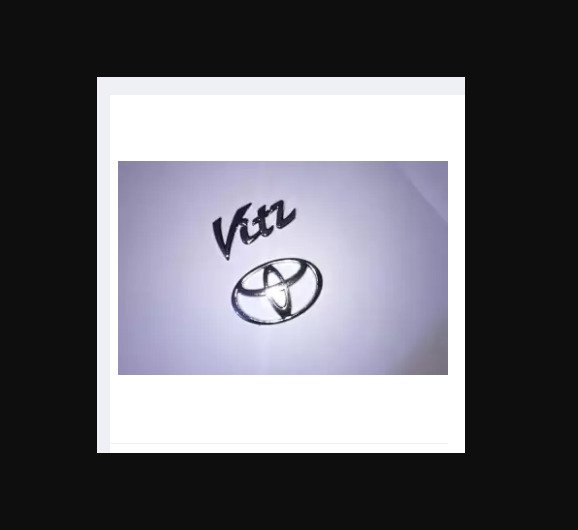 Toyota Vitz Emblem 2 piece set