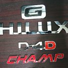 Vigo Champ 4 Piece Emblem Set