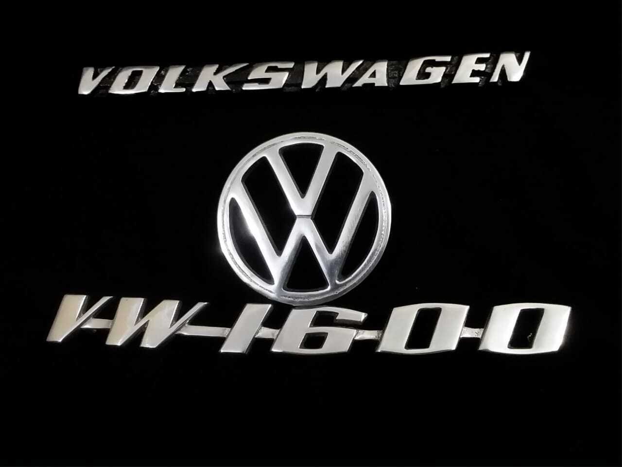VOLKSWAGEN VW 1600 Digi Emblems With VOLKSWAGEN VW Bonut Emblem 3 Piece Set
