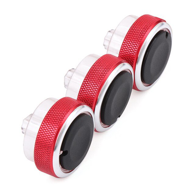 3pcs/Set-4-Colors-Car-AC-Knob-Aluminum-alloy-Air-Conditioning-Heat-Control-Switch-Accessories-Suitab