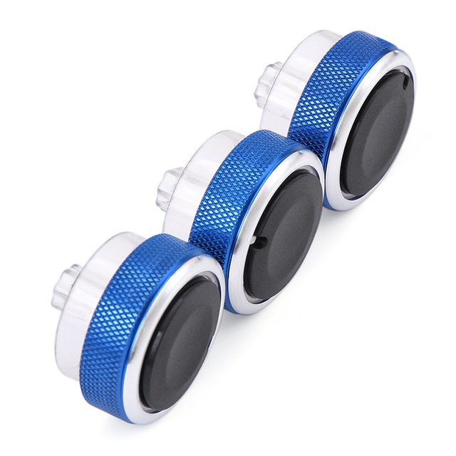 3pcs/Set-4-Colors-Car-AC-Knob-Aluminum-alloy-Air-Conditioning-Heat-Control-Switch-Accessories-Suitab