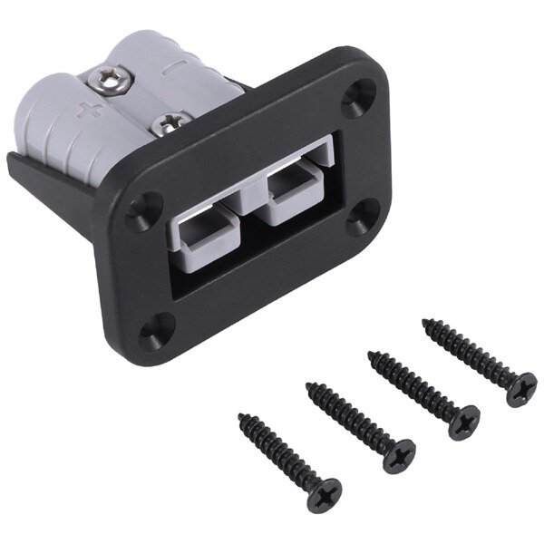 8X-Flush-Mount-50-Amp-Anderson-Plug-Mounting-Bracket-Panel-Cover-For-Caravan-Camper-Boat-Truck 1PCS