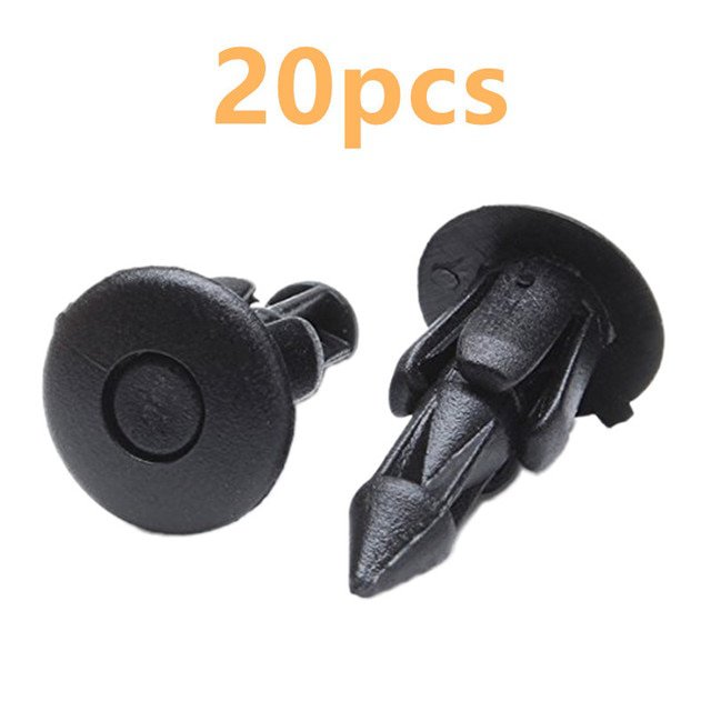 10/20/30PCS-6mm-Black-Rivet-Fairing-Body-Trim-Panel-Fastener-Screw-Clips-For-Honda-Motorcycle-Access