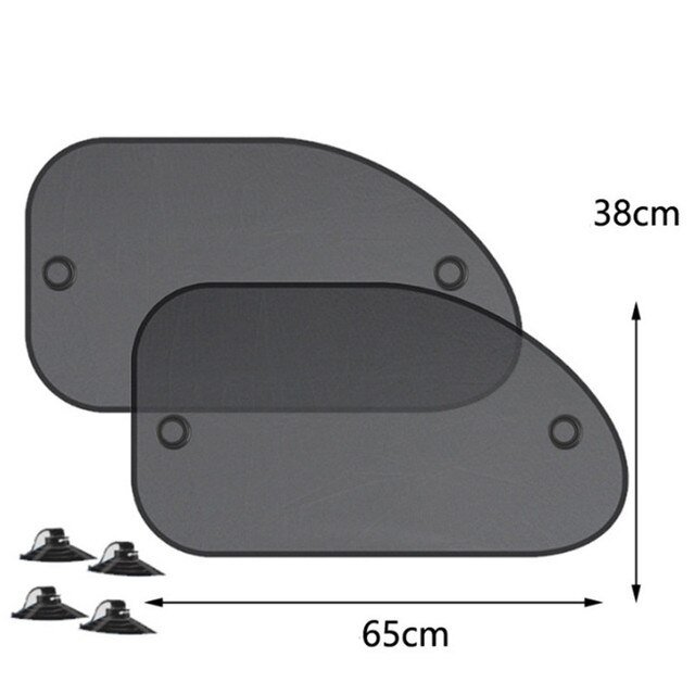 Car-heat-insulation-sun-shield-universal-windshield-folding-sun-visor 2pcs-front-seat-side