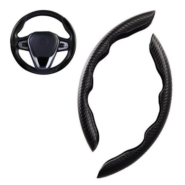 1Pair-Red-Carbon-Fiber-Look-Universal-Car-Steering-Wheel-Booster-Cover-Non-Slip-Auto-Interior-Decora