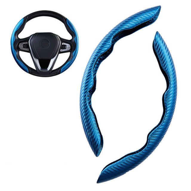 1Pair-Red-Carbon-Fiber-Look-Universal-Car-Steering-Wheel-Booster-Cover-Non-Slip-Auto-Interior-Decora