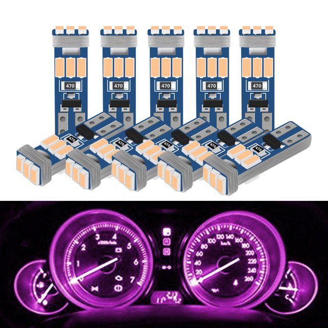 KEIN-10PCS-T5-Led-W3W-Meter-Bulb-Instrument-Dash-Lights-73-74-17-27-Auto-Interior-Neo-Wedge-Dashboar