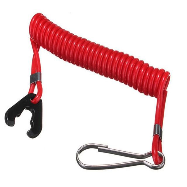 1PC-Boat-Motor-Kill-Stop-Switch-&-Safety-Tether-Lanyard-For-Yamaha-Outboard-Motor-Parts Red