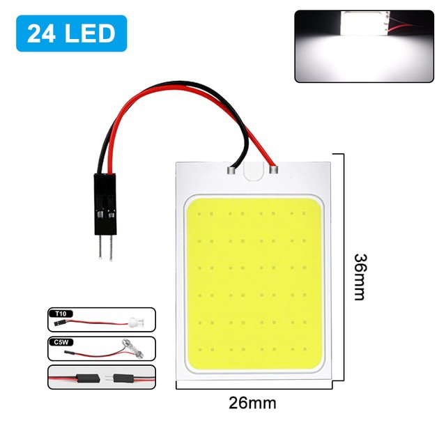 1-PCS-C5W-C10W-Festoon-LED-Bulb-31mm-36mm-39mm-41mm-T10-C5W-LED-COB-Light-12V-White-7000K-Car-Interi