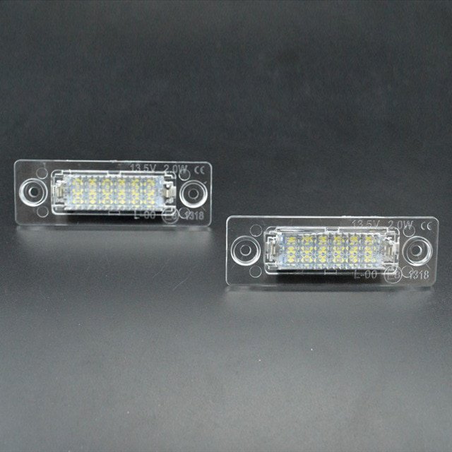 12V-LED-Car-License-Number-Plate-Light-Lamp-No-Error-For-VW-Touran-Golf-Caddy-Jetta-MK5-T5-Passat-Ci