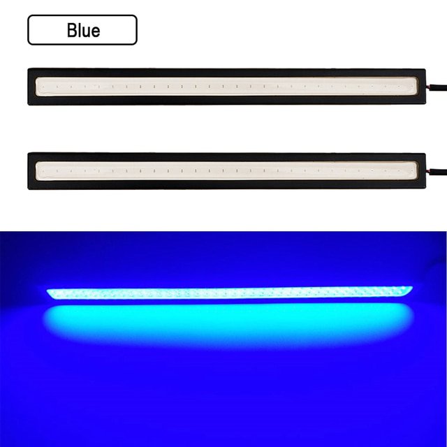 2-PCS-17CM-Car-LED-Light-COB-DRL-Driving-Daytime-Running-Lights-12V-7000K-White-Bar-Aluminum-Stripes